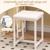X-cosrack Small Makeup Vanity Desk with Mirror & Chair, Mini