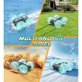 Amphibious Vehicle Remote Controlled Car 3+ Years, RC Car Toy from 3 4 5 6 7 8 9 Years Boys Christmas Gift Boy 3+ Years Outdoor Games for Children Beach Water Toy