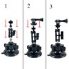 Double Layer Suction Cup Mount with Double Ball Head Magic
