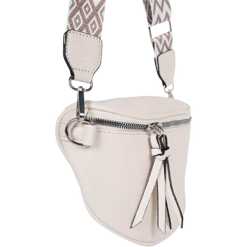 styleBREAKER 02012401 Women's Half Moon Crossbody Shoulder Bags Plain Adjustable