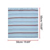 Allegra K 50cm Stripe Print Square Neck Wrap Scarves Head