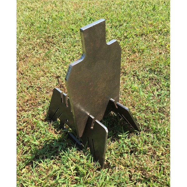 Steel Shooting Targets Magnum Target 3/8" AR500 7x12 IDPA Metal Ground Stand for 3/4" EMT Conduit