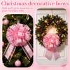 12 PCS 6'' Shimmering Light Pink Gift Bows Large Bows