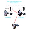 Dash Cam Suction Cup Mount for Oldshark Amuoc Jeemak Chortau