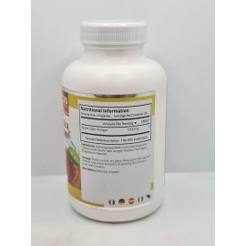 Suplemento alimenticio SlimZest vinagre de sidra de manzana 1000 mg 120 cápsulas