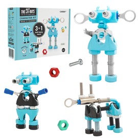The Off Bits CareBit Build Your Own Robot Toy Construction Set, Educational STEM Activities Learning Kit, Creative Build and Play Model Kit Steam Toys for 6 7 8 9 10+ Year Old Boys and Girls