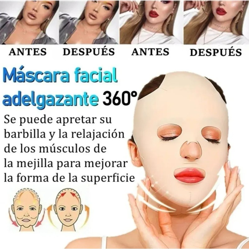 Faja Para Adelgazar Cara, Disminuir Papada Y Menton Unisex