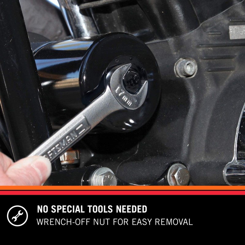K&N Powersports Filtro de Aceite de Alto Rendimiento, Cromado, Fitment