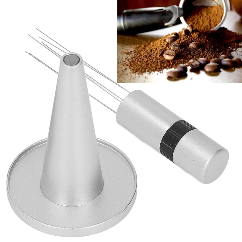 Coffee Powder Distributor Needle Rotatable Stainless Steel Coffee Stirrer Distribution