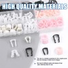 Glarks 80Pcs 3/8" 5/16" 8 Sizes Fuel Line Retainer Clips