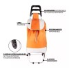 Maluk Carrito De Mandado Con Ruedas Para Despensa Plegable