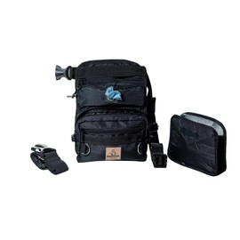 AkraCreations - Dog Training One-Pocket Treat Thigh Bag with Removable Insulated Sleeve and Multiple Compartments, Color Black