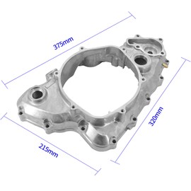 Tektall Right Crank Case Cover for 06-14 TRX450ER 06-09 TRX450R 11331-HP1-600