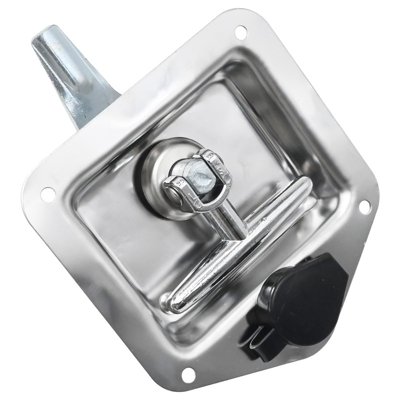 DUZFOREI Stainless Steel T Handle Latch, Folding T-Shape Cam Handle