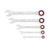 Bosch Professional Ratchet Spanners Set (5-Pieces, Standard Sizes 8mm-19mm, Chrome