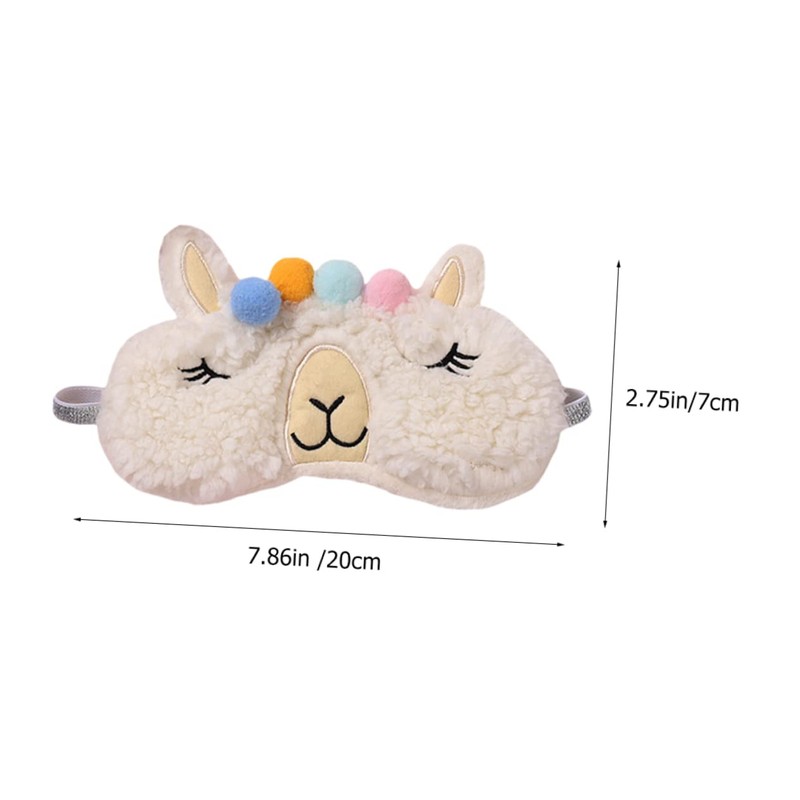 Outanaya 2Pcs Cartoon Animal Eye Masks Plush Eye Covers for