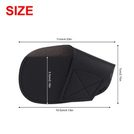 Andux 10Pack PU Golf Irons Club Head Covers Pouch Holder MT/PU03 Black