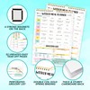 Decorably Meal Planner Pad with Grocery List Minimalist - 52
