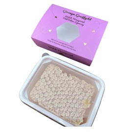 Gwenyn Gruffydd Pure & Natural Welsh Heather Honey Cut Comb Honeycomb Slab | Direct from the Hive