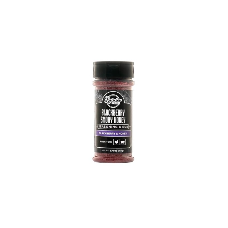 Blackberry Smoky Honey Rub - Rainier Foods, 5.75oz (1 Pack)