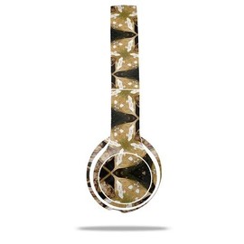 Leave Pattern 1 Brown - Decal Style Skin fits Genuine Beats Solo 2 Wired Headphones (Headphones NOT Included)