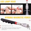5Pcs Telescoping Magnetic Pickup Tool 360° Rotation Shock Resistant LED