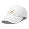 DALIX - Gorro de béisbol de algodón bordado con jirafa
