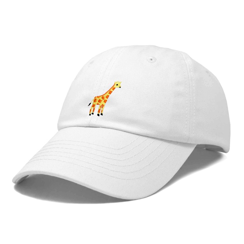 DALIX - Gorro de béisbol de algodón bordado con jirafa