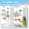 Moosono Pack of 12 Rainbow Wind Chime Craft Set Children