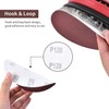 115mm Hook and Loop Sanding Discs 40/80/120/240 Grit Sandpaper Sheet,