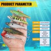 Pre-Rigged Soft Fishing Lures Swimbait Jig Head Soft Plastic Fork