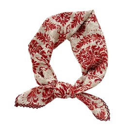 Pemilosci Large Cotton Bandana Headband, Head Wrap, Protective Coverage, Hair Neck Scarf for Women 28 x 28 inch (S22-Leaf Vein - Grey