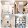 NARUNDREN Rechargeable Motion Sensor Ceiling Light with Remote, Wireless Ceiling