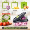 Vegetable Chopper,12-in-1 Multifunctional Food Chopper,Professional Onion Chopper with 7 Blades,Vegetable