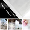 QINERSAW 92 m x 15 cm Tulle Fabric Roll White