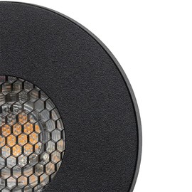 Qazqa - Modern Bathroom I Bathroom Outdoor Recessed Spot Black IP54 - Shed Honey I Outdoor Lighting - Aluminium Round - LED Suitable for GU10