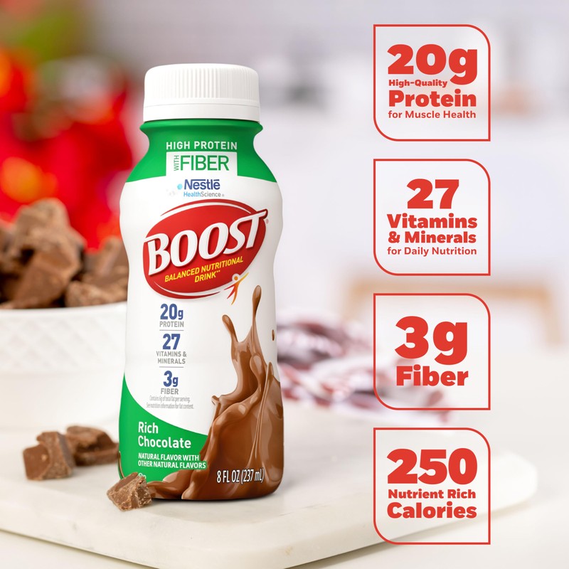 BOOST High Protein with Fiber Ready to Drink Complete Nutritional