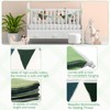 2PCS Pennant Banner Flags, Fabric Bunting Banner Nursery Garland Decor,