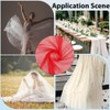 CABODYALS 2.19 Yards Red Tulle Fabric Netting Soft Mesh Mosquito