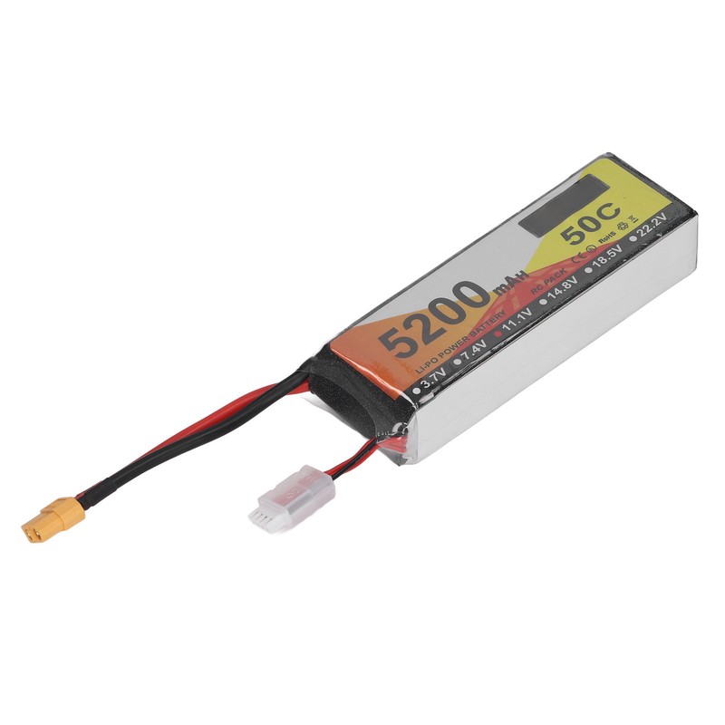 RC Lipo Battery 11.1V 50C Discharge Rate 3S 5200mAh Remote