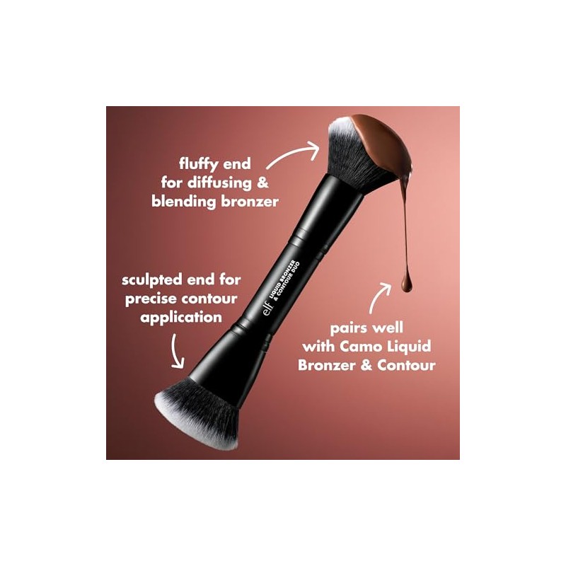 Camo Liquid Bronzer & Contour Duo Brush