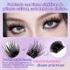 Kit De Pestañas Autoadhesivas Impermeable Y Reutilizable Diy Negro C