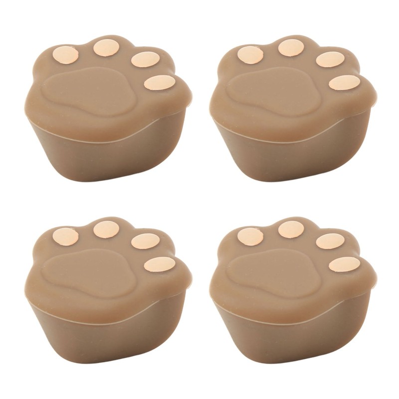 12 Pcs Corner Protector Cat Paw Shape Silicone Material 3.8x3.8x1.9cm