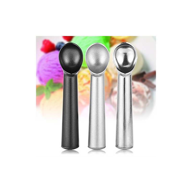 FTVOGUE Cuchara de Helado Antiadherente Antiadherente de Metal Portátil, Herramienta