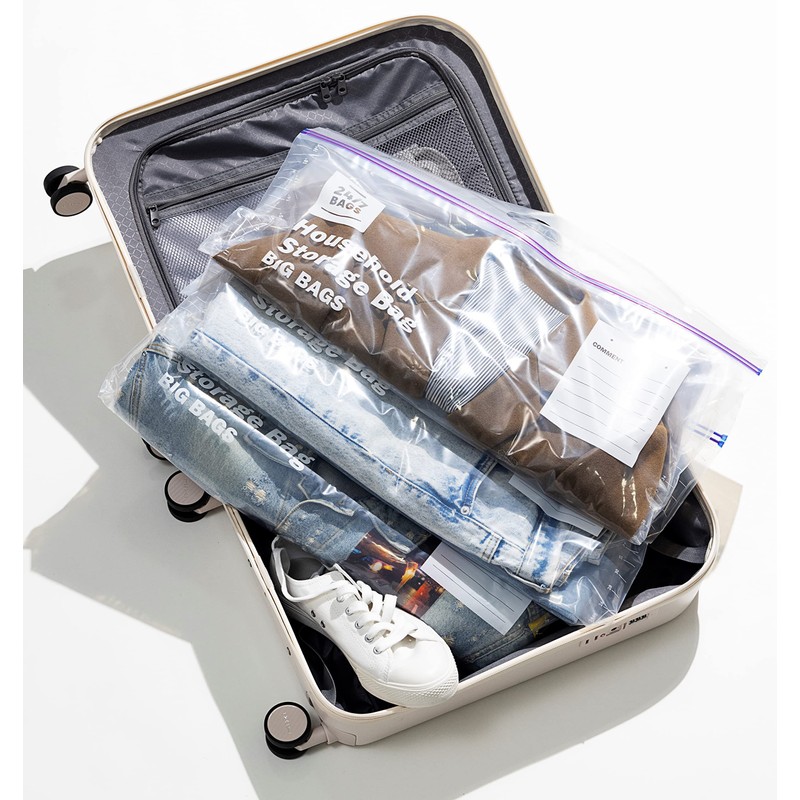 9 XXX-Large Plastic Storage Bags, 20 Gallons, Zero BPA, Double