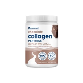 NativePath Collagen Peptides - Hydrolyzed Type 1 & 3 Collagen. Keto & Paleo Grass-Fed Protein Powder for Hair, Skin, Nails, Bones, Joints, Digestion and More - No Gluten or Dairy (Chocolate, 268g)