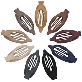 9 Pack Flat Hair Clips for Women, Matte Claw Clips for Thick & Thin Hair, Suitable for Driving