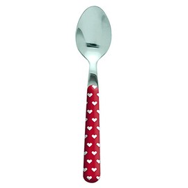 Excelsa Enjoy Spoon Coffee Hearts, Stainless Steel, Red, 15 x 2 x 1.5 cm