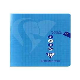 Clairefontaine Mimesys 303797C Music and Singing Book 17 x 22 cm 24 Sheets French Line Style 90 g + 125 g Note Line Drawing Paper Polypropylene Cover Stapled Assorted Colours Pack of 1