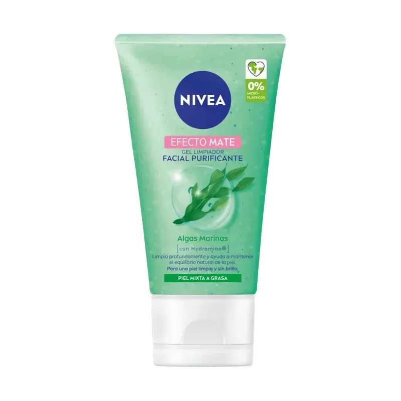 Gel Nivea Limpiador Facial Purificante Efecto Mate 150 mL